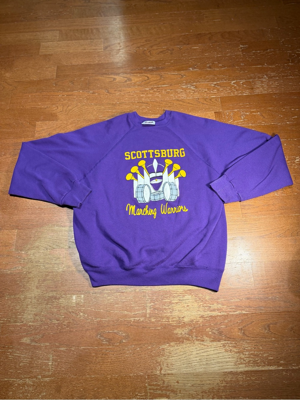 1989 Vintage Scottsburg Marching Warriors Graphic Crewneck
